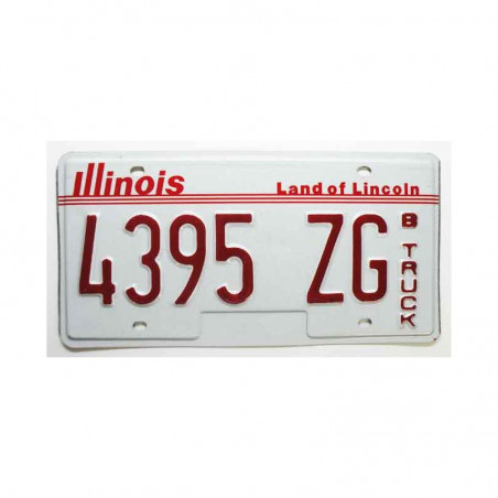 Plaque d Immatriculation USA - Illinois ( 955 )
