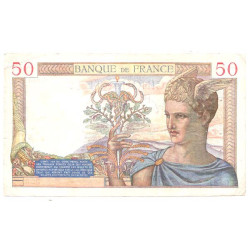 Billet de 50 francs Ceres 09-03-1939 SUP  ( 024 *)