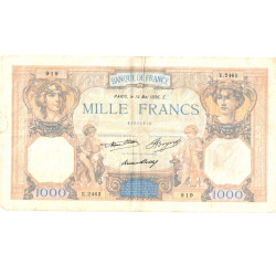 Billet de 1000 Francs Ceres et Mercure 14-05-1936 TTB ( 222* )