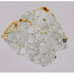 Lame mince de météorite Bechar 006 - lunaire brèche feldspathique (NWA - 050**)