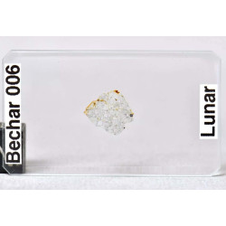 Lame mince de météorite Bechar 006 - lunaire brèche feldspathique (NWA - 050**)