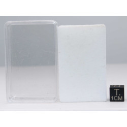 Lot de 10 boites / présentoirs transparents 3.7 x 5.7 x 1.4 centimètres avec 1 mousse blanche