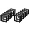 Lot de 10 cadres flottants en plastique 9 x 9 x 1.9 centimètres