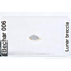 Lame mince de météorite Bechar 006 - lunaire brèche feldspathique (NWA - 051**)