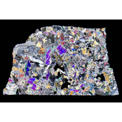 Lame mince de météorite NWA 17016 - Achondrite Diogénite, anormale (NWA - 052**)