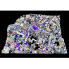 Lame mince de météorite NWA 17016 - Achondrite Diogénite, anormale (NWA - 052**)