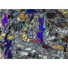 Lame mince de météorite NWA 17016 - Achondrite Diogénite, anormale (NWA - 052**)
