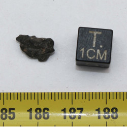 Météorite Lunaire NWA 13739 dans une boite Feld Breccia (Algérie - 0.41 gramme - 004 **)