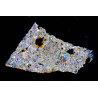 Lame mince de météorite NWA 4841 - chondrite LL5-S3-W2 (NWA - 053*)