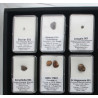 Collection de 18 météorites dans des boites avec un plateau (006 **)