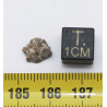 Météorite lunaire Laâyoune 002 dans une boite Feld Breccia (Maroc - 0.254 gramme 058**)