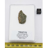 Fragment de trinitite dans une boîte - Verre d Alamogordo (USA - 3.20 grammes - 102*)