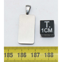 Collier pendentif météorite Aletaï dans une boite avec un cordon en cuir (Chine - 042 **)