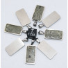 Collier pendentif météorite Aletaï dans une boite avec un cordon en cuir (Chine - 044 **)