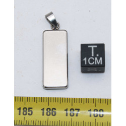Collier pendentif météorite Aletaï dans une boite avec un cordon en cuir (Chine - 045 **)