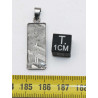 Collier pendentif météorite Aletaï dans une boite avec un cordon en cuir (Chine - 047 **)