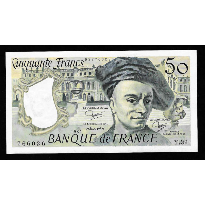 Billet de 50 Francs Quentin de la Tour 1984 Neuf ( 032* )