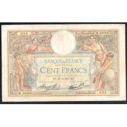 Billet de 100 Francs Merson 21-10-1937 TTB ( 034* )