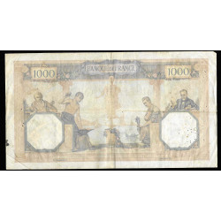 Billet de 1000 Francs Ceres et Mercure 11-10-1927 TB + ( 001 * )