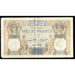 Billet de 1000 Francs Ceres et Mercure 14-05-1936 TTB ( 209 *)