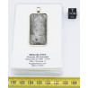 Collier pendentif météorite Aletaï dans une boite avec un cordon en cuir (Chine - 051 **)