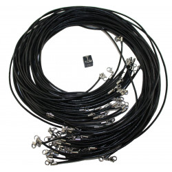 Collier pendentif météorite Aletaï dans une boite avec un cordon en cuir (Chine - 052 **)