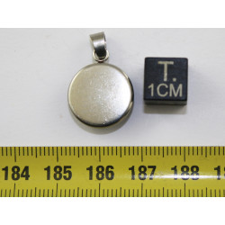 Collier pendentif météorite Aletaï dans une boite avec un cordon en cuir (Chine - 057**)