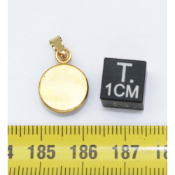 Collier pendentif météorite Aletaï dans une boite avec un cordon en cuir (Chine - 060**)