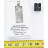 Collier pendentif météorite Aletaï dans une boite avec un cordon en cuir (Chine - 069**)