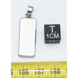 Collier pendentif météorite Aletaï dans une boite avec un cordon en cuir (Chine - 071**)