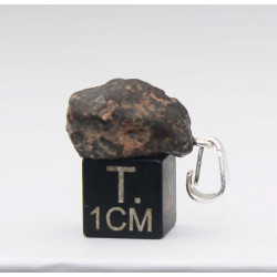 Collier pendentif météorite Chondrite NWA 869 ( Sahara -3.31 grammes - 010** )