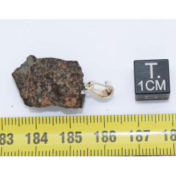 Collier pendentif météorite Chondrite NWA 869 ( Sahara -5.0 grammes - 011** )