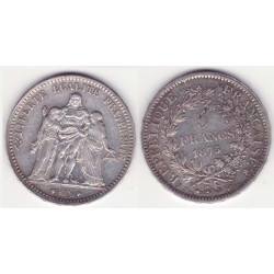 5 francs Hercule 1875 A argent ( 005 )
