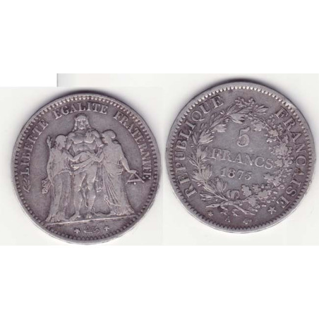 5 francs Hercule 1875 A argent ( 004 )
