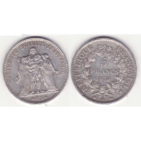 5 francs Hercule 1875 A argent ( 002 )
