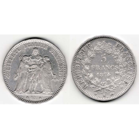 5 francs Hercule 1873 K argent ( 003 )