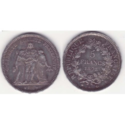 5 francs Hercule 1873 A argent ( 009 )