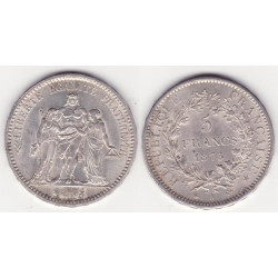 5 francs Hercule 1873 A argent ( 003 )