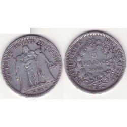 5 francs Hercule 1848 A argent ( 003 )