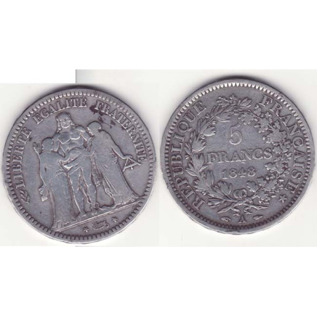 5 francs Hercule 1848 A argent ( 003 )