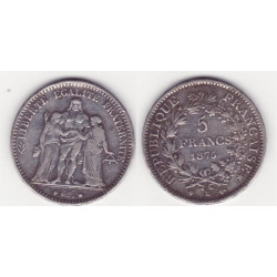 5 francs Hercule 1875 K argent ( 004 )
