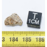 Météorite Lunaire Laâyoune 002 dans une boite Feld Breccia ( Maroc - 1.10 gramme - 069 ** )