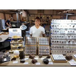 3 Fulgurites dans une boite (Sahara - 010 **)