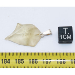 Collier pendentif en Verre Libyque ( 3.18 grammes - 018 ** )