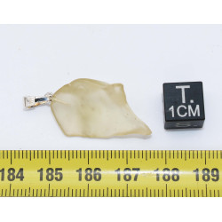 Collier pendentif en Verre Libyque ( 3.18 grammes - 018 ** )