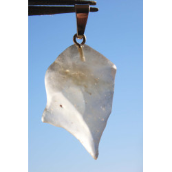 Collier pendentif en Verre Libyque ( 3.18 grammes - 018 ** )