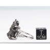 Bague Météorite Campo del Cielo type Cristal ( taille vers 17 - 003**)