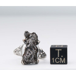 Bague Météorite Campo del Cielo type Cristal ( taille vers 17 - 003**)