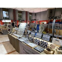 Talon de Météorite Lunaire NWA 15018 dans une boite - Feldspathic Breccia (NWA - 0.794 gramme - 022**)