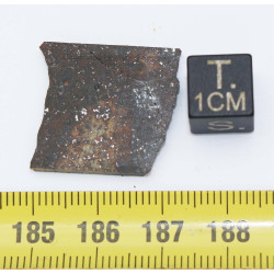 Tranche de Météorite Kumtag 002 dans une boite - Chondrite L4( Chine - 3.10 grammes -  001 ** )